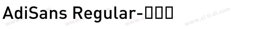 AdiSans Regular字体转换